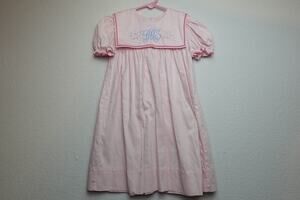 Lovely Auraluz GMS Hand Embroidered Pink Dress 2T